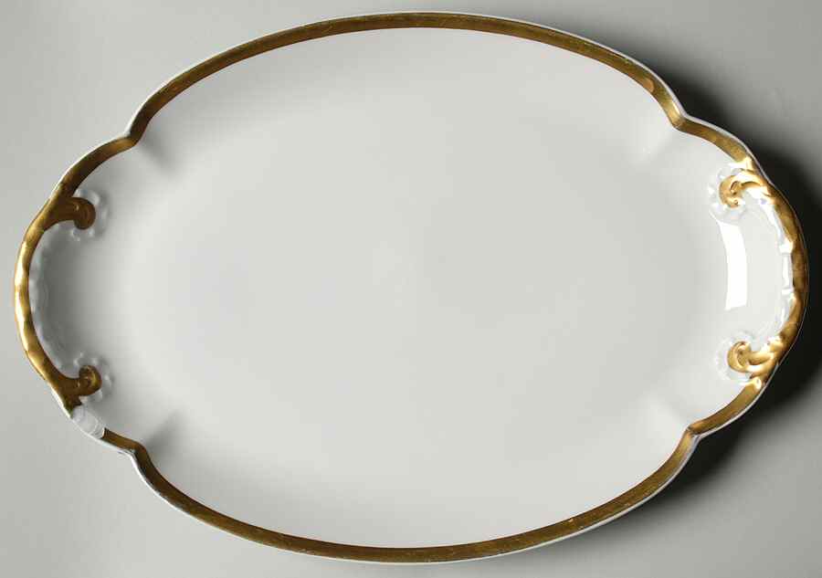 Schleiger 128 14" Oval Serving Platter by Haviland-1