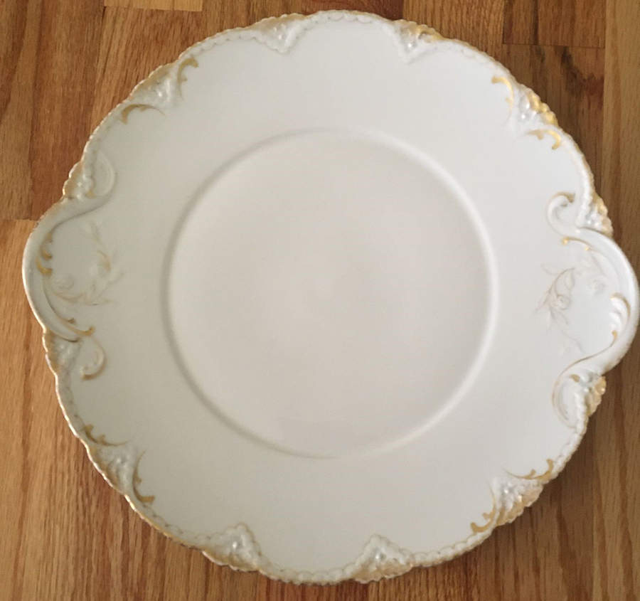 Schleiger 133 Handled Cake Plate by Haviland-1