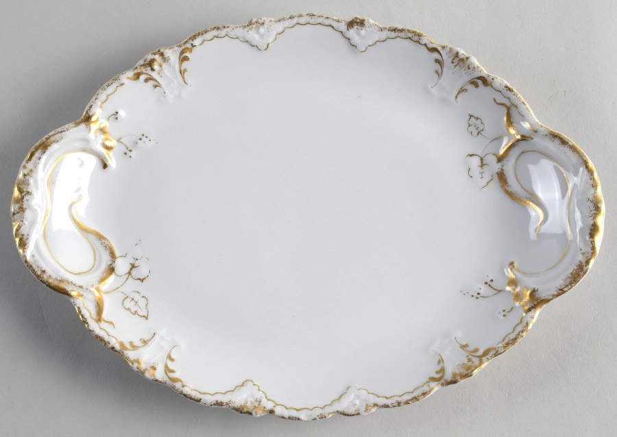 Schleiger 133 10" Oval Serving Platter by Haviland-1