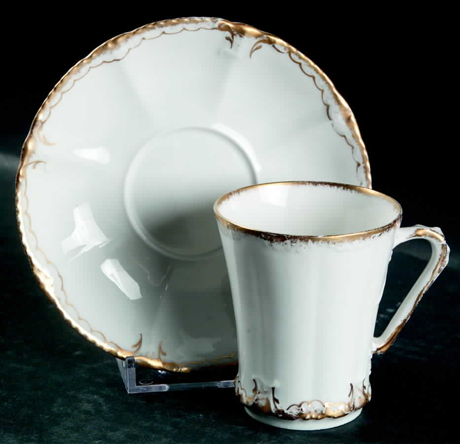 Schleiger 133 Chocolate Cup & Saucer Set by Haviland-1
