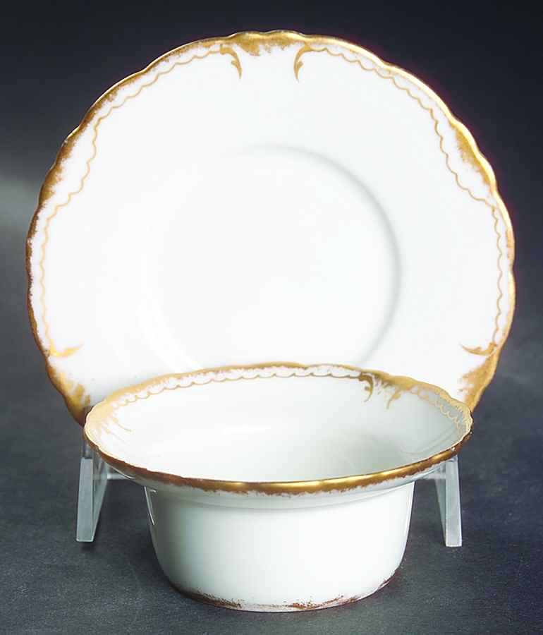 Schleiger 133 Ramekin & Saucer Set by Haviland-1