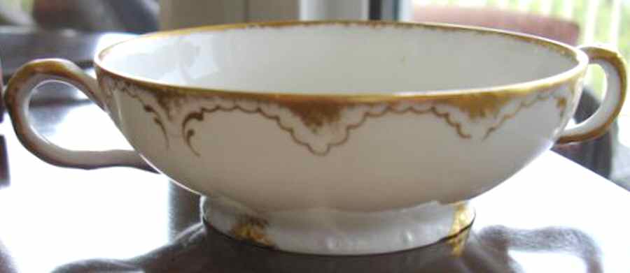 Schleiger 133 Footed Cream Soup Bowl by Haviland-1