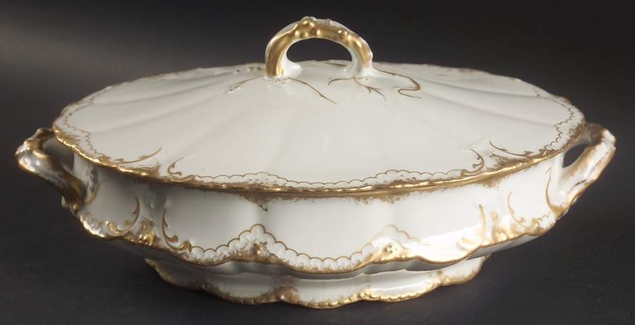 Schleiger 133 Oval Covered Vegetable by Haviland-1
