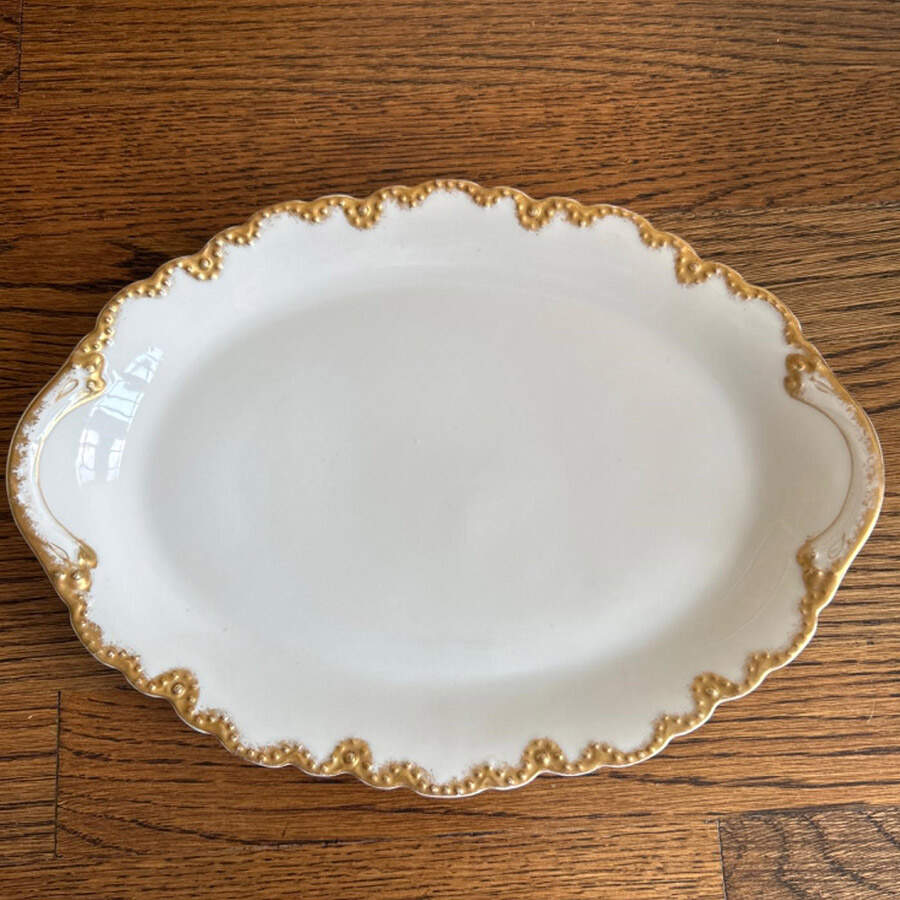 Schleiger 136 11" Oval Serving Platter by Haviland-1