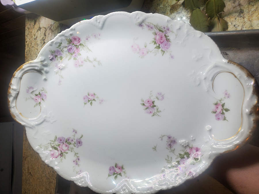 Schleiger 137f 14" Oval Serving Platter by Haviland-1