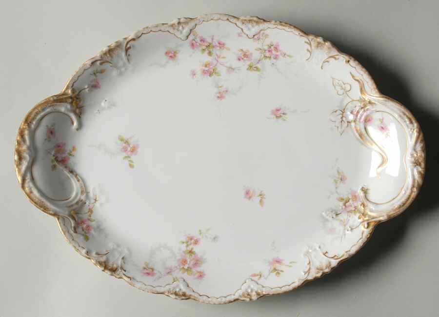 Schleiger 141D 14" Oval Serving Platter by Haviland-1