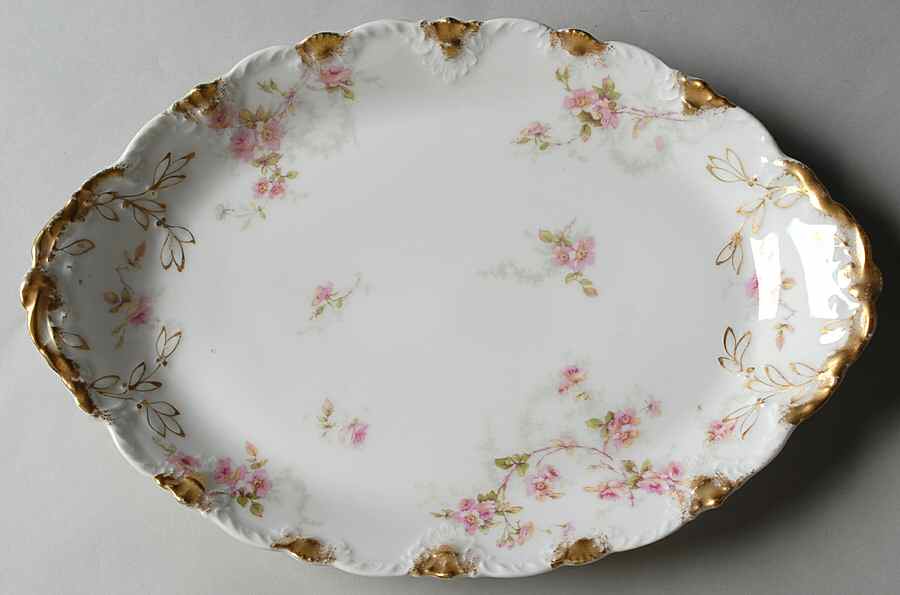 Schleiger 141E 12" Oval Serving Platter by Haviland-1