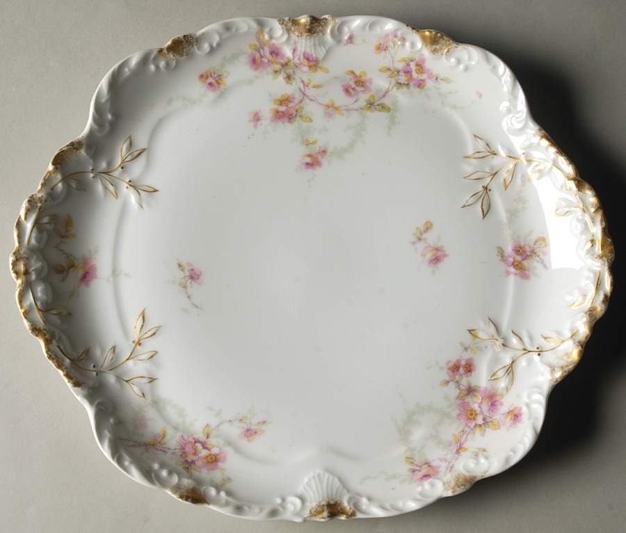 Schleiger 141E Square Handled Cake Plate by Haviland-1