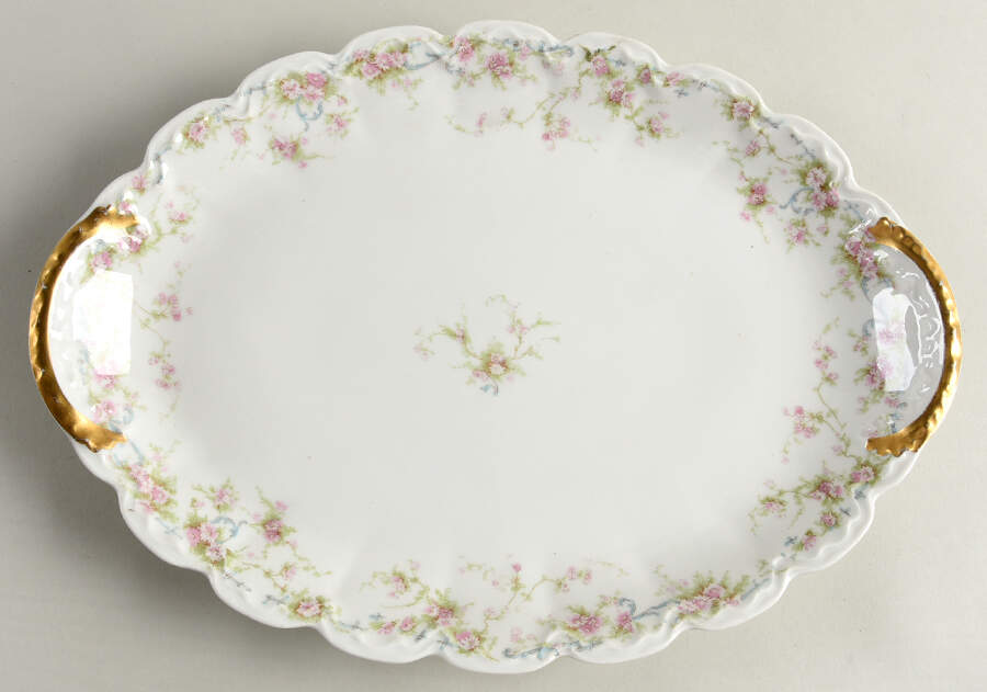 Schleiger 142 14" Oval Serving Platter by Haviland-1