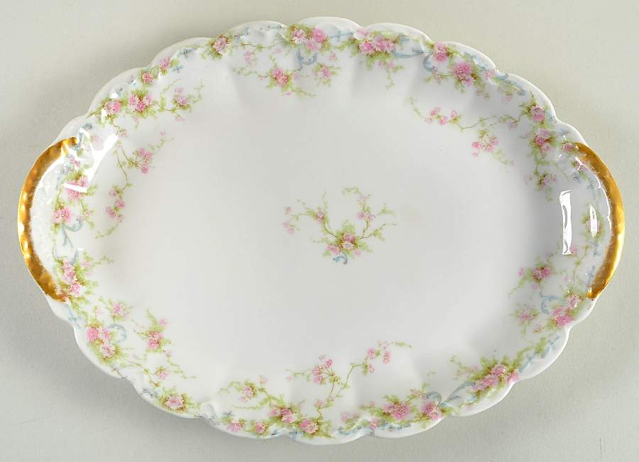 Schleiger 142 11" Oval Serving Platter by Haviland-1