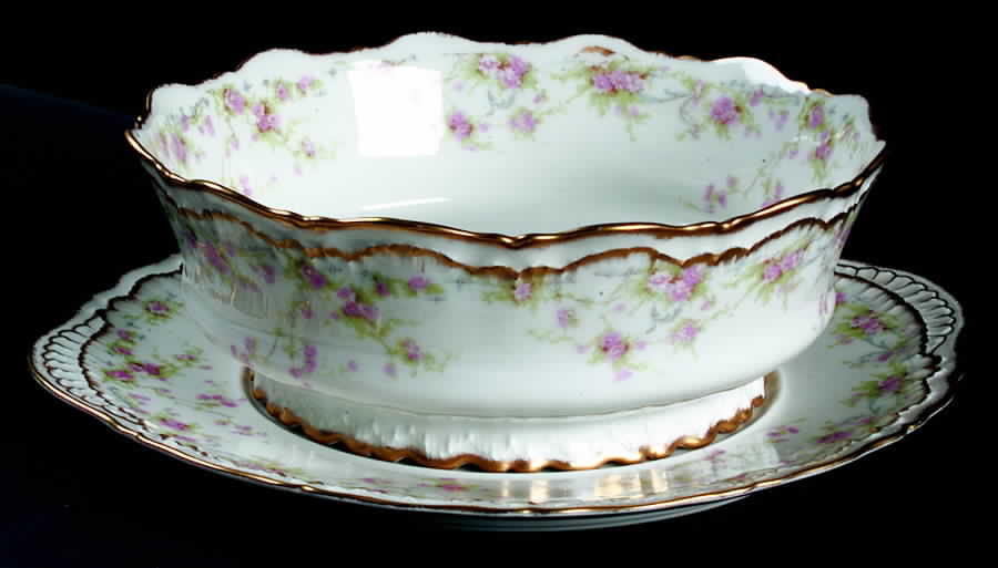 Schleiger 142a Punch Bowl & Stand by Haviland-1
