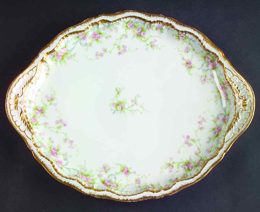 Schleiger 142a 11" Oval Serving Platter by Haviland-1