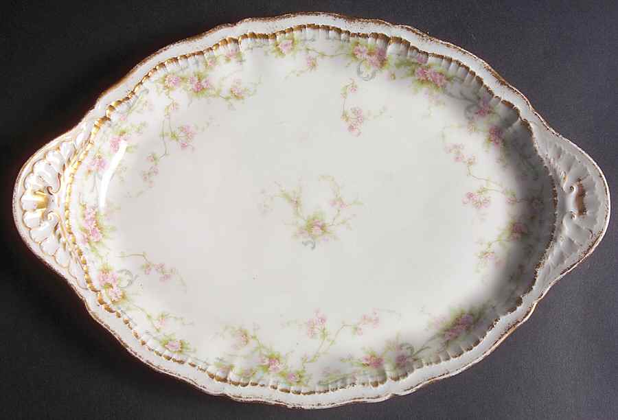 Schleiger 142a 12" Oval Serving Platter by Haviland-1