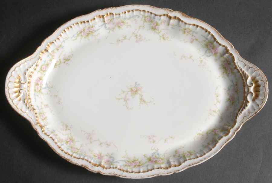Schleiger 142a 14" Oval Serving Platter by Haviland-1