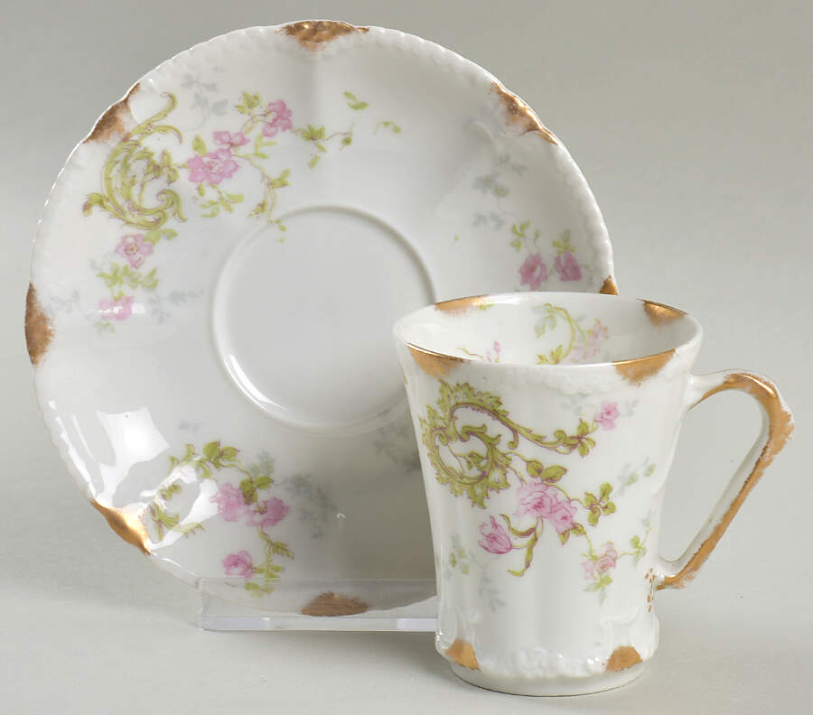 Schleiger 144 Chocolate Cup & Saucer Set by Haviland-1