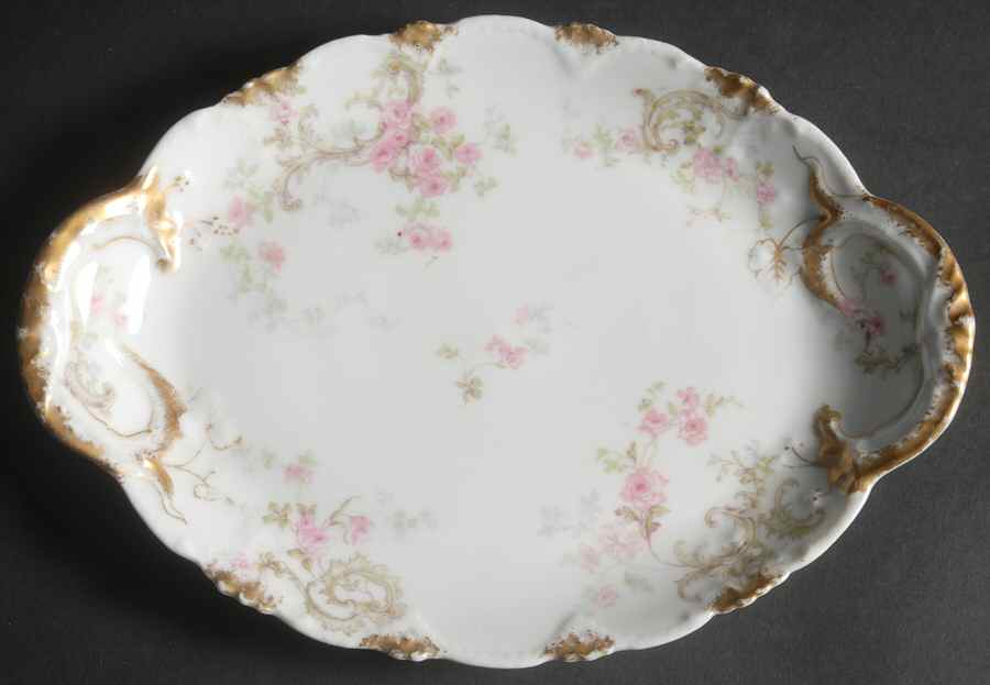 Schleiger 144 10" Oval Serving Platter by Haviland-1