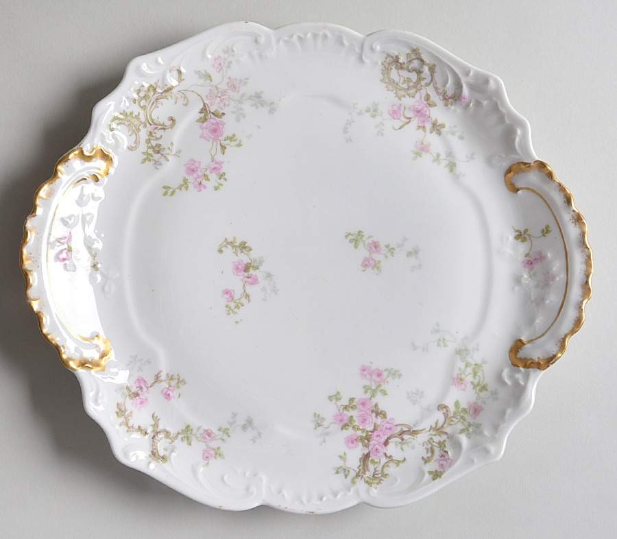 Schleiger 144a Handled Cake Plate by Haviland-1