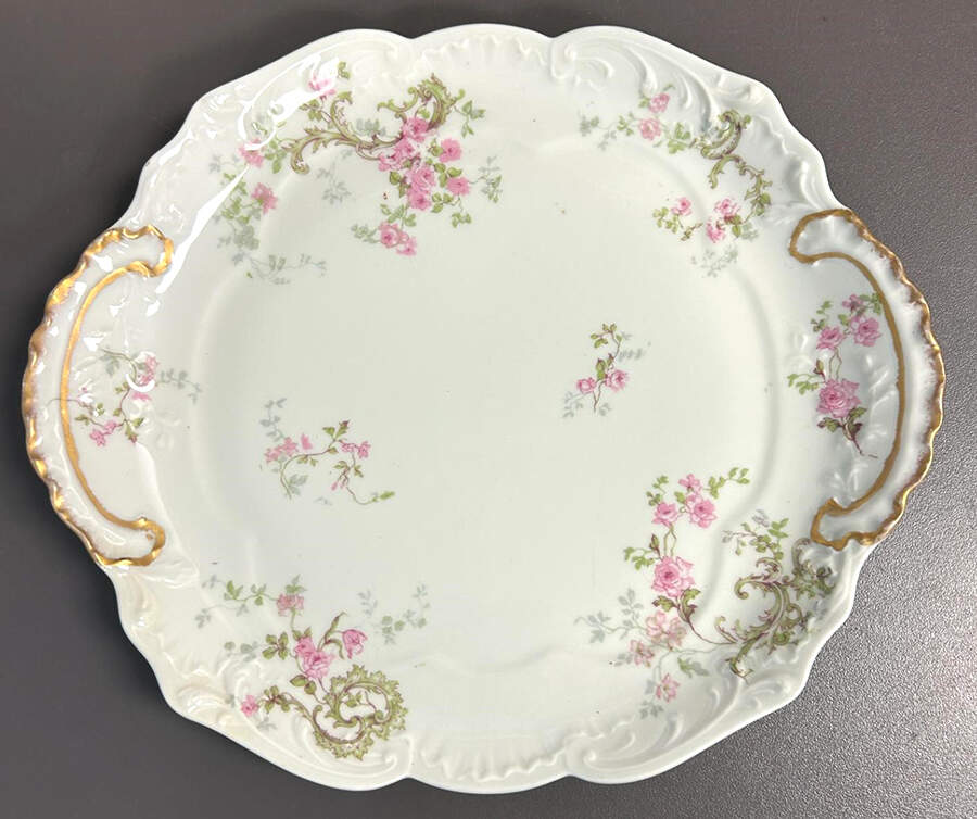 Schleiger 144a Handled Cake Plate by Haviland-1