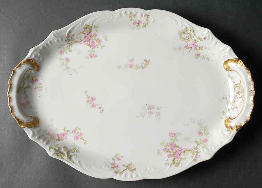 Schleiger 144a 16" Oval Serving Platter by Haviland-1
