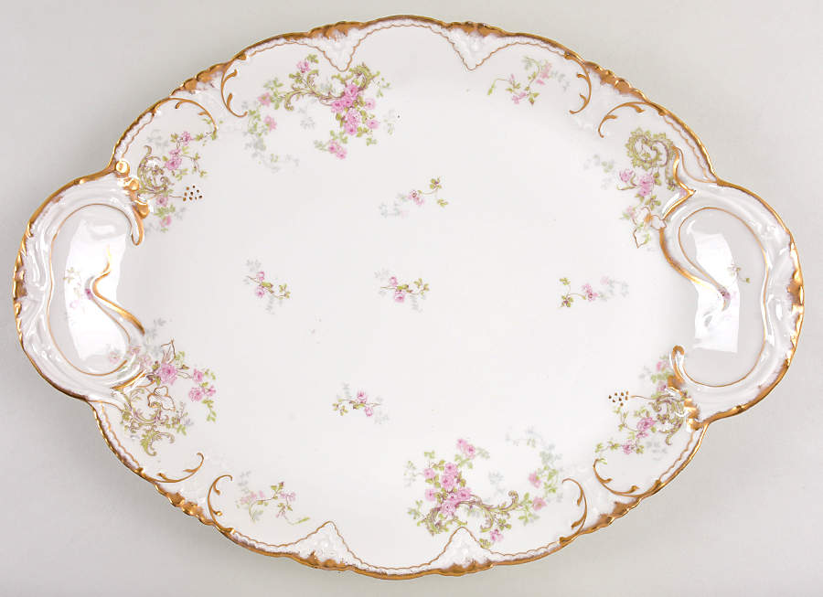 Schleiger 144F 18" Oval Serving Platter by Haviland-1