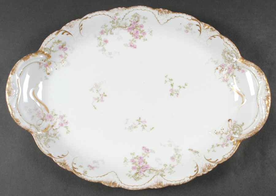 Schleiger 144F 16" Oval Serving Platter by Haviland-1