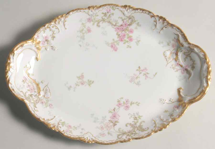 Schleiger 144F 11" Oval Serving Platter by Haviland-1