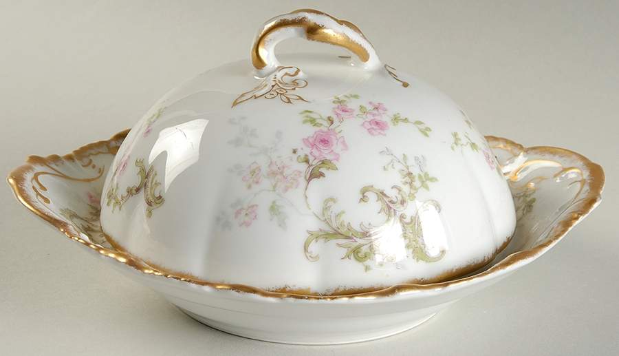 Schleiger 144F Round Covered Butter by Haviland-1