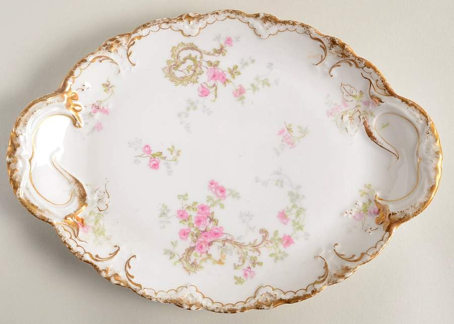 Schleiger 144F 10" Oval Serving Platter by Haviland-1