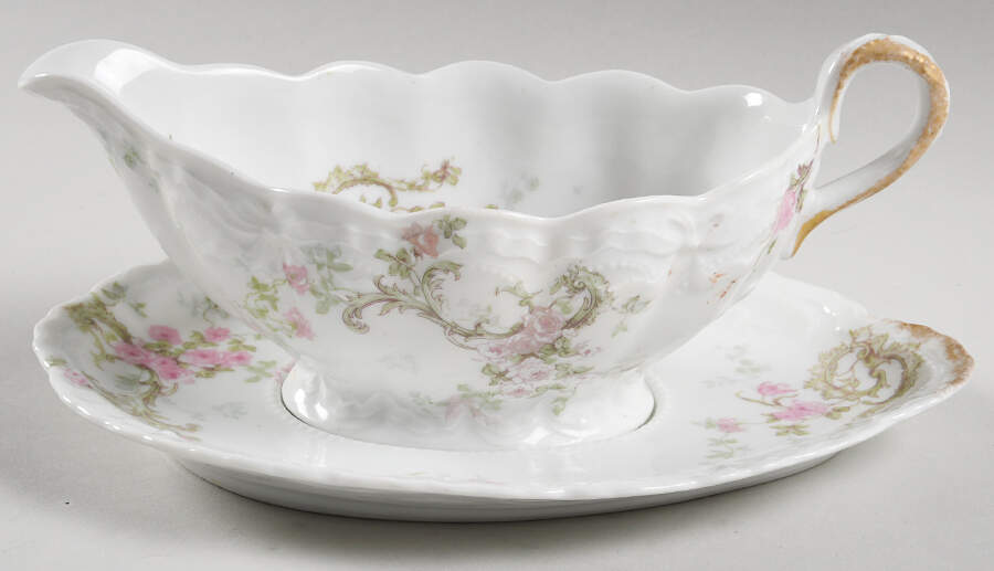 Schleiger 144i Gravy Boat & Underplate by Haviland-1