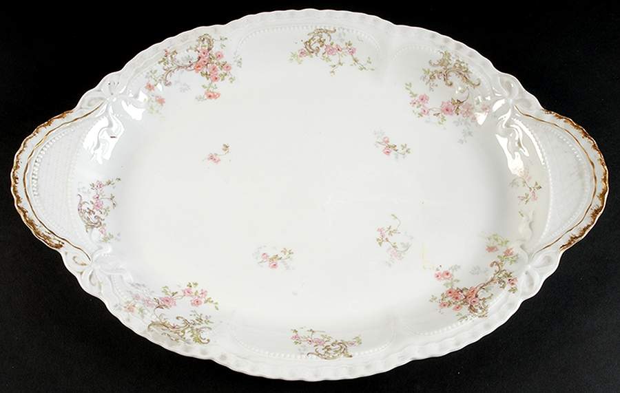 Schleiger 144i 18" Oval Serving Platter by Haviland-1