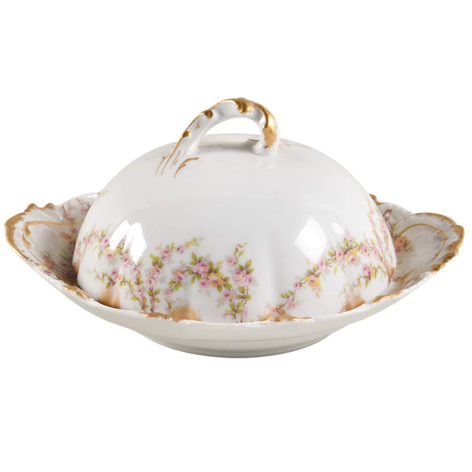 Schleiger 145 Round Covered Butter by Haviland-1