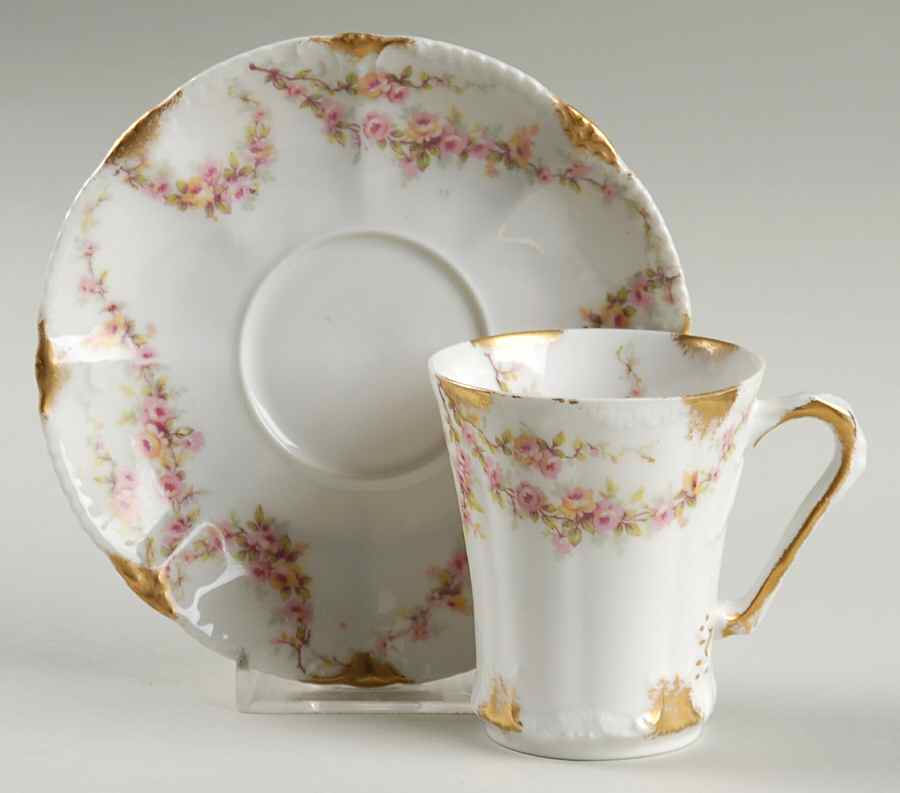 Schleiger 145 Chocolate Cup & Saucer Set by Haviland-1