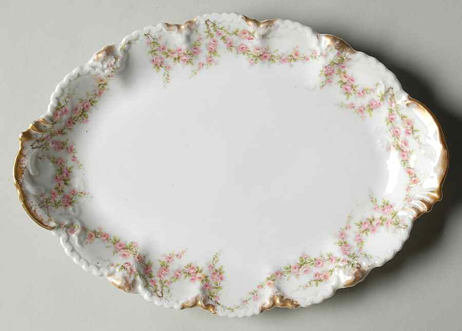 Schleiger 145 10" Oval Serving Platter by Haviland-1