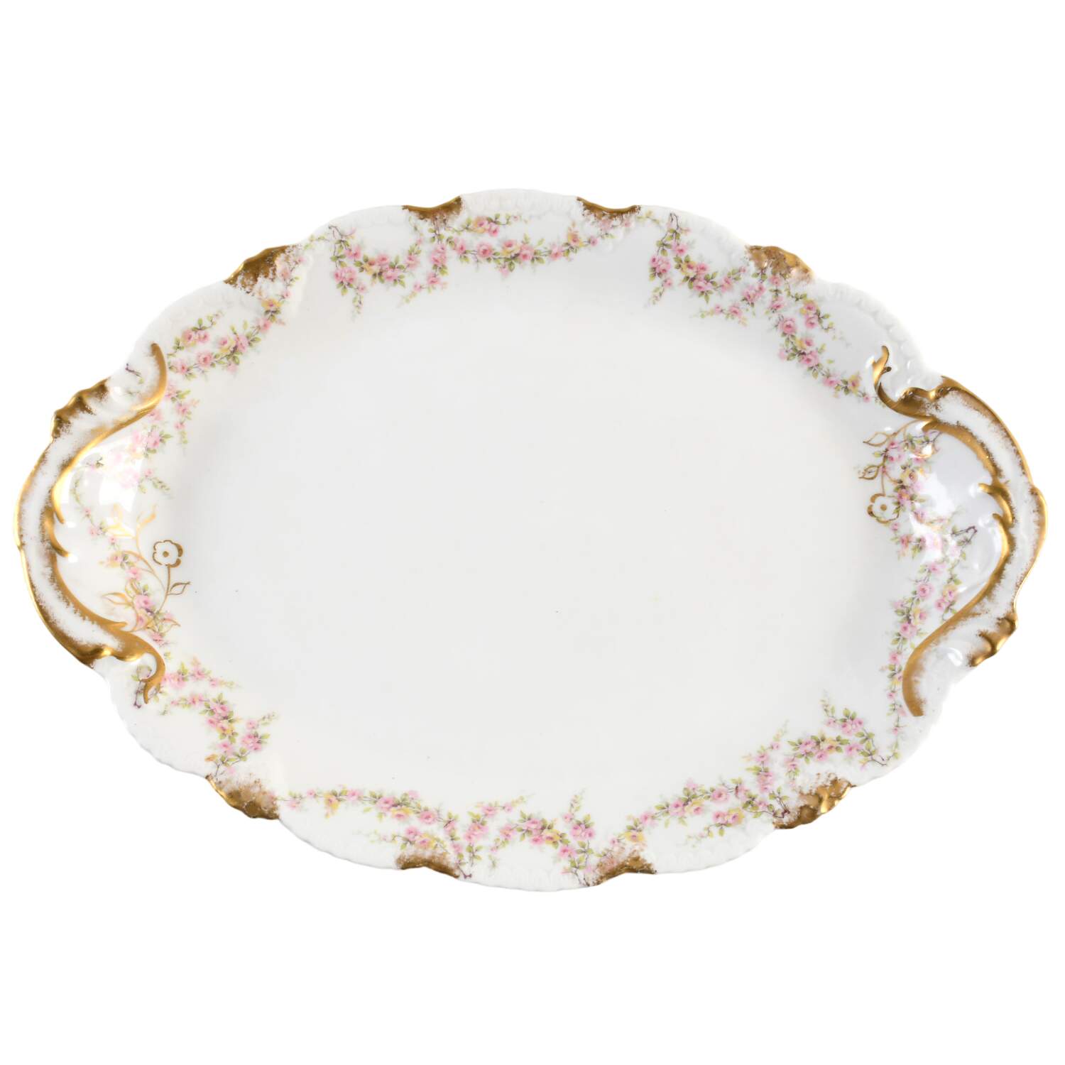 Schleiger 145c 14" Oval Serving Platter by Haviland-1