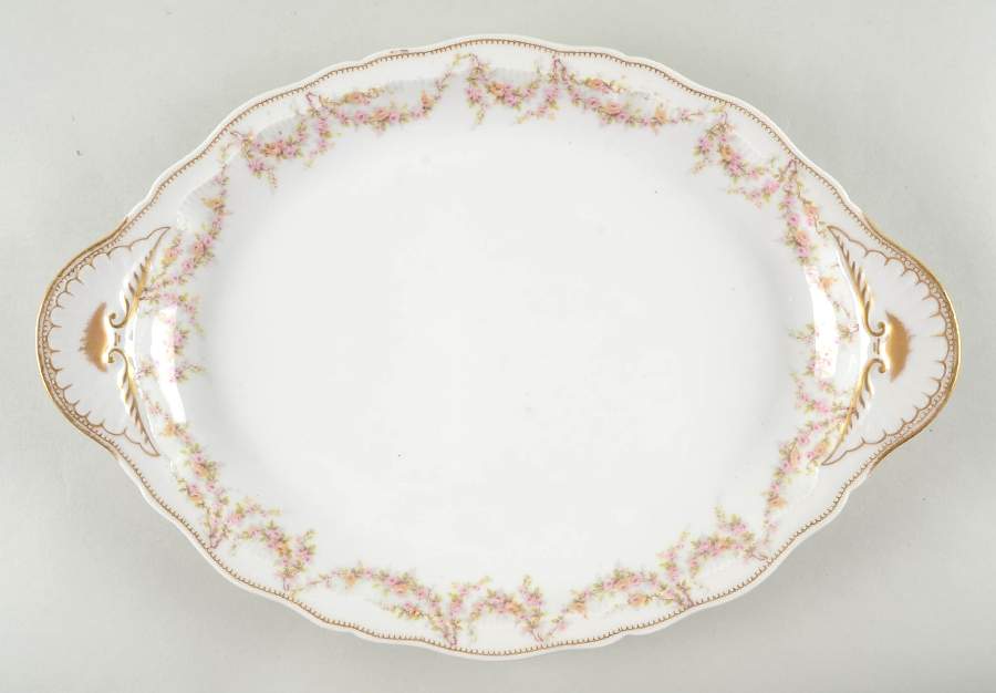 Schleiger 145G 16" Oval Serving Platter by Haviland-1