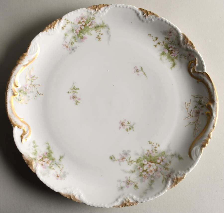 Schleiger 146 13" Handled Chop Plate (Round Platter) by Haviland-1