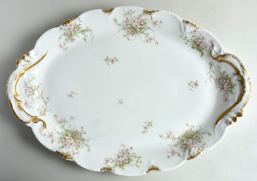 Schleiger 146 21" Oval Serving Platter by Haviland-1