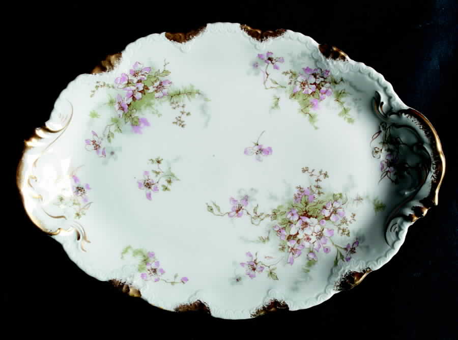 Schleiger 146 10" Oval Serving Platter by Haviland-1