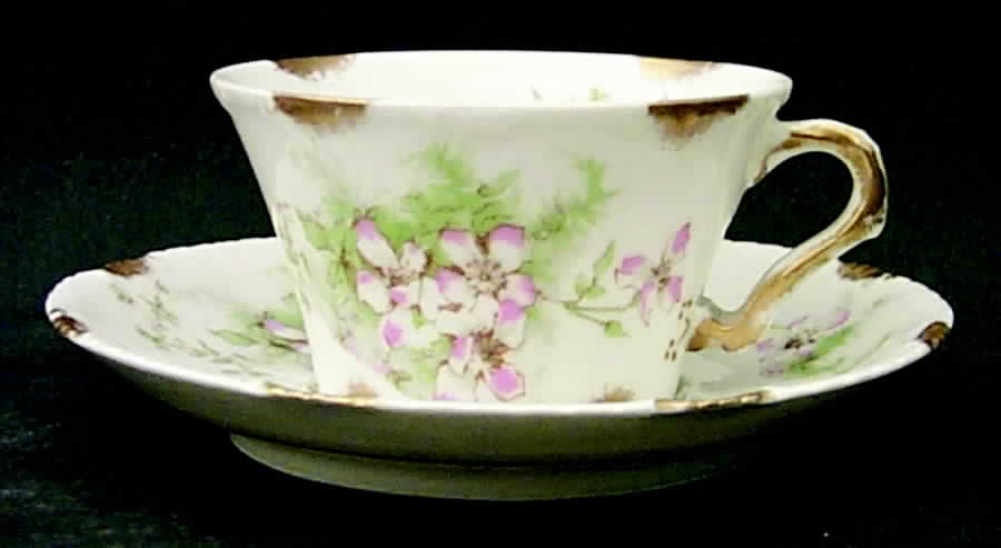Schleiger 146 Flat Demitasse Cup & Saucer Set by Haviland-1