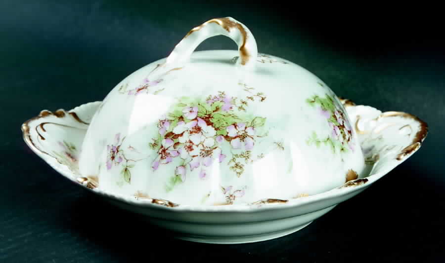 Schleiger 146 Round Covered Butter by Haviland-1