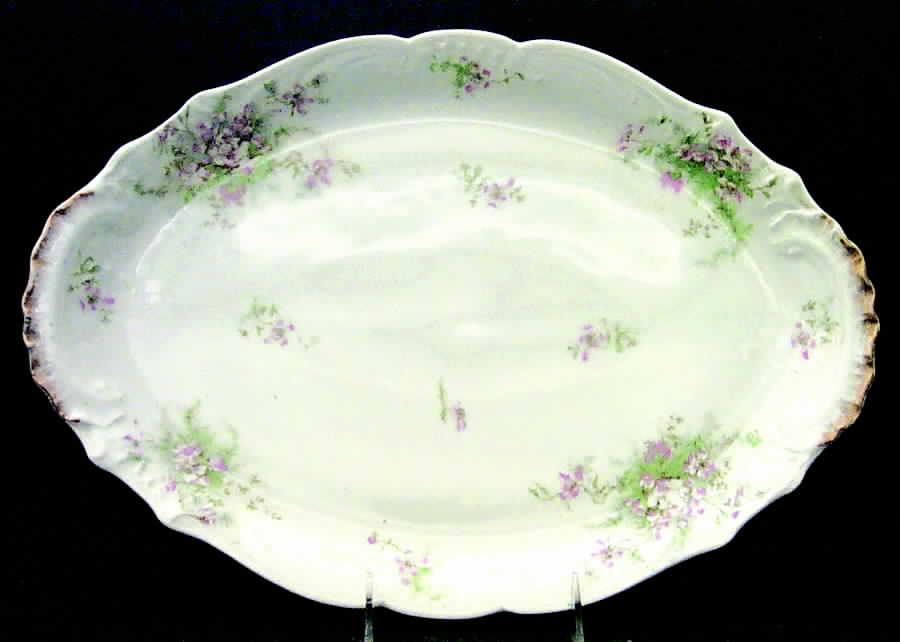 Schleiger 146A 16" Oval Serving Platter by Haviland-1