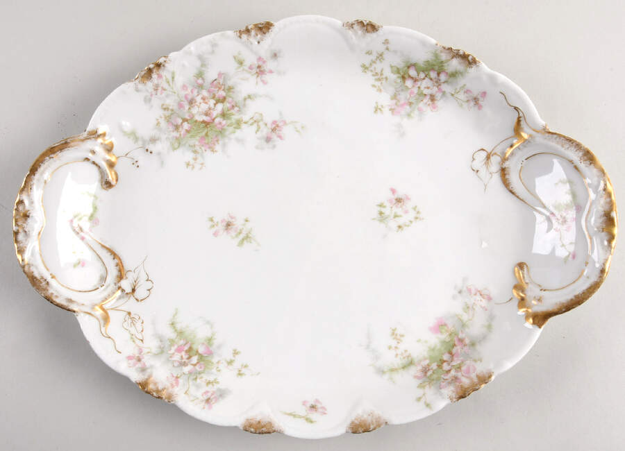 Schleiger 146B 13" Oval Serving Platter by Haviland-1
