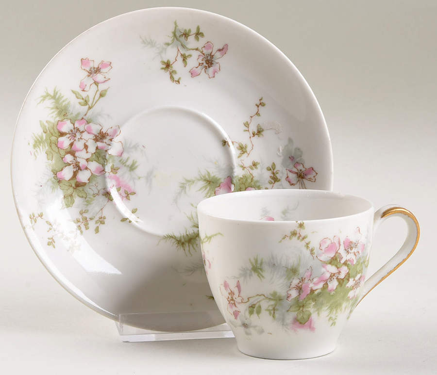 Schleiger 146D Flat Demitasse Cup & Saucer Set by Haviland-1