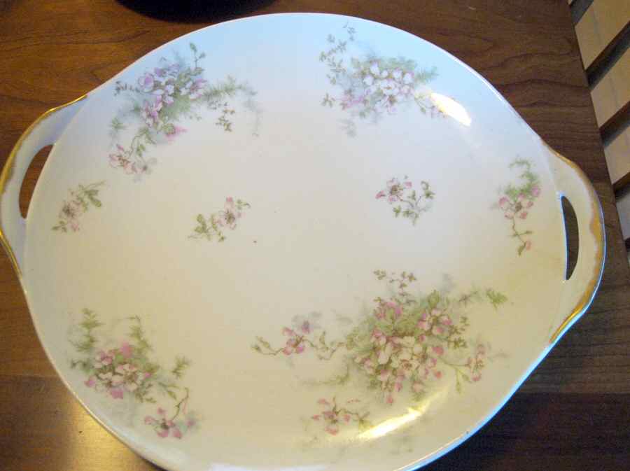 Schleiger 146D Handled Cake Plate by Haviland-1