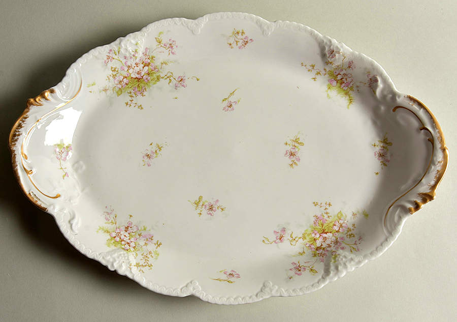 Schleiger 146E 16" Oval Serving Platter by Haviland-1