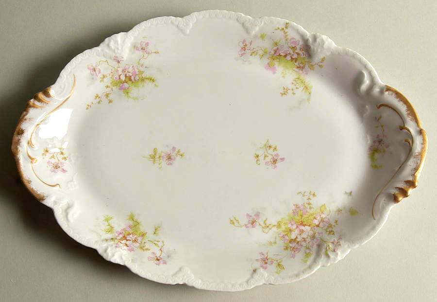 Schleiger 146E 14" Oval Serving Platter by Haviland-1