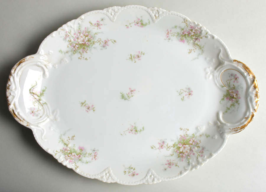 Schleiger 146E 18" Oval Serving Platter by Haviland-1