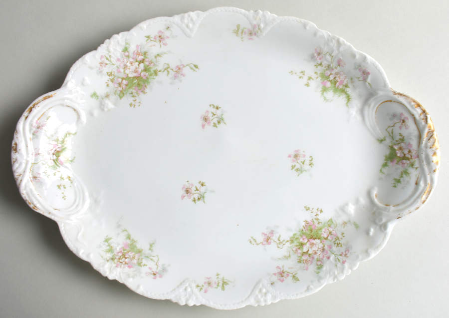 Schleiger 146E 16" Oval Serving Platter by Haviland-1
