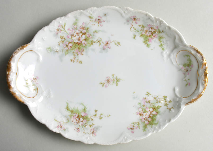 Schleiger 146E 11" Oval Serving Platter by Haviland-1
