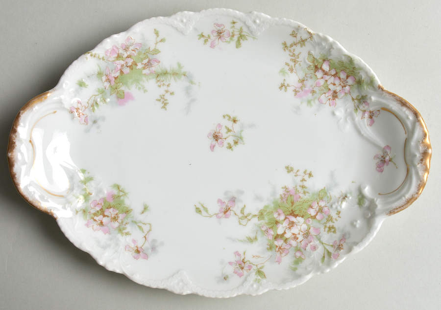 Schleiger 146E 10" Oval Serving Platter by Haviland-1